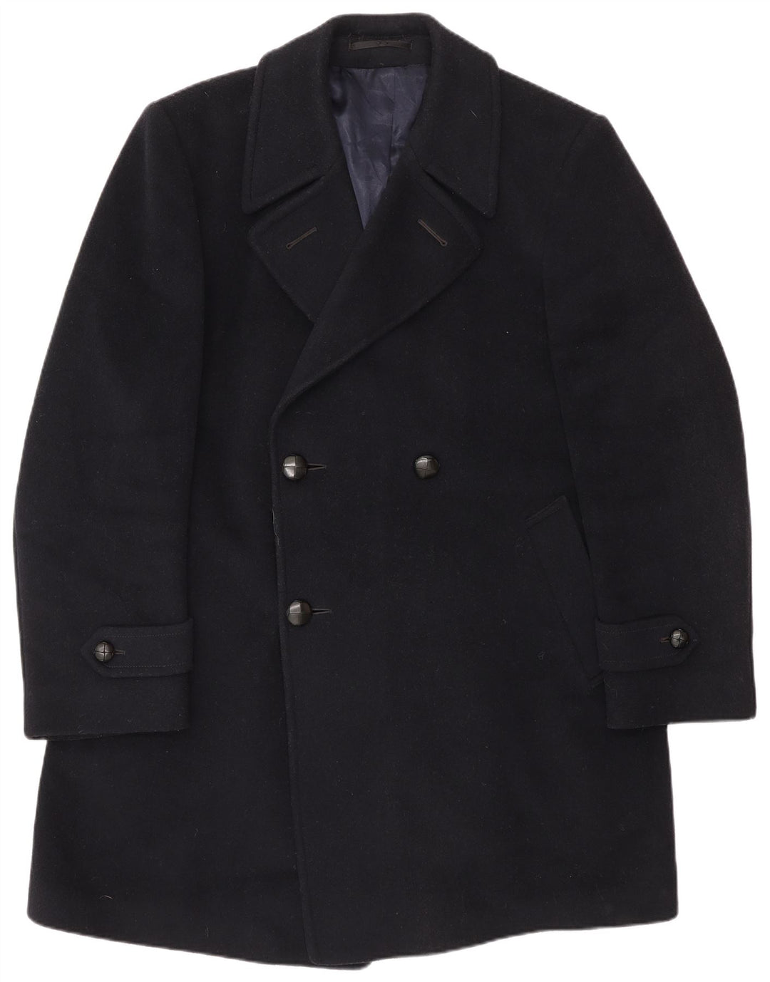 Palton dublu pentru bărbați vintage UK 40 mare bleumarin