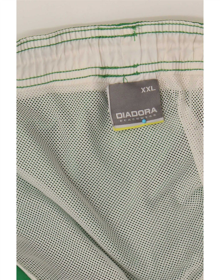 Pantaloni scurți de înot Diadora pentru bărbați 2XL poliester verde