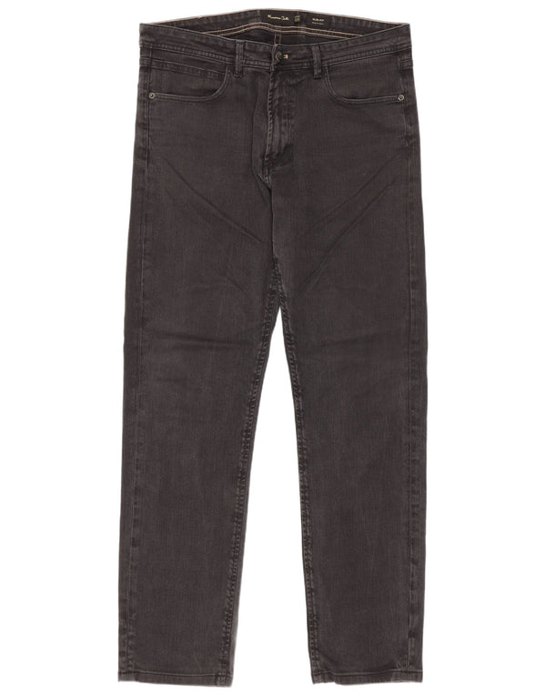 Massimo Dutti Blugi pentru bărbați slim EU 42 Large W32 L30 Bumbac gri