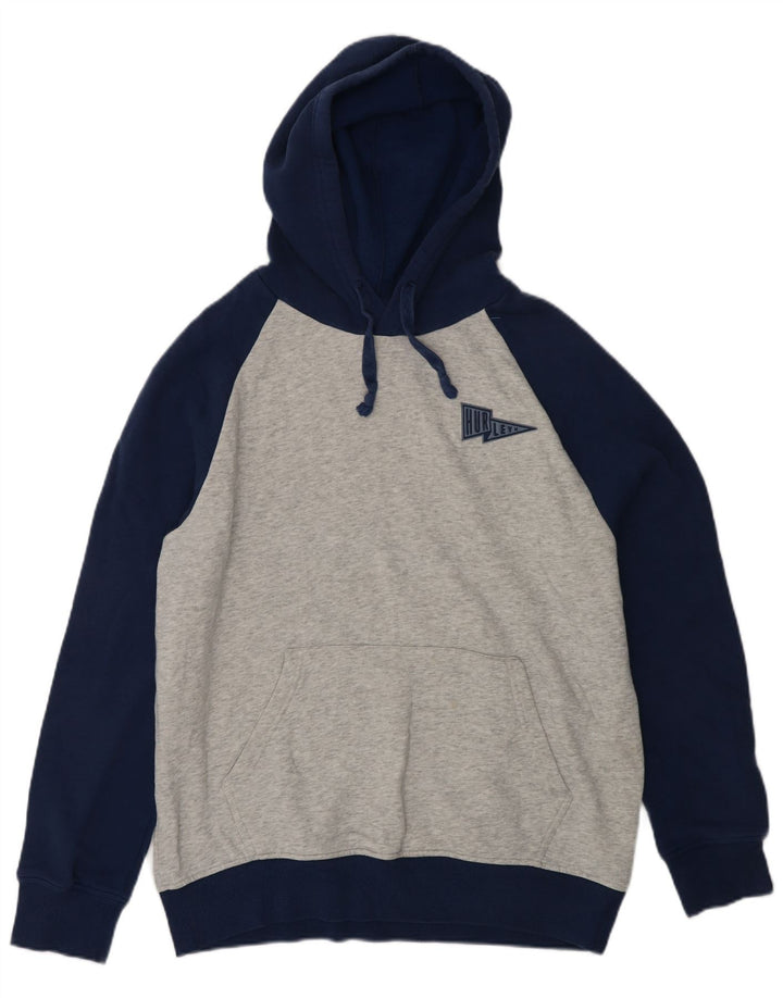 Pulover HURLEY pentru bărbați, bumbac color bloc, gri mediu