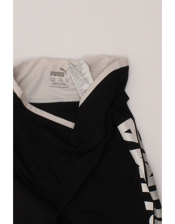 Leggings grafic Puma fete 9-10 ani poliester negru