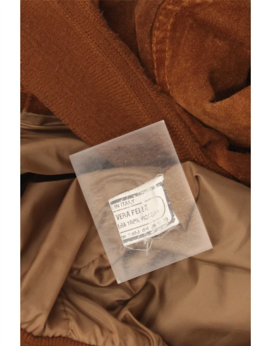 Jachetă Bomber din piele intoarsa pentru barbati vintage UK 42 XL din piele maro