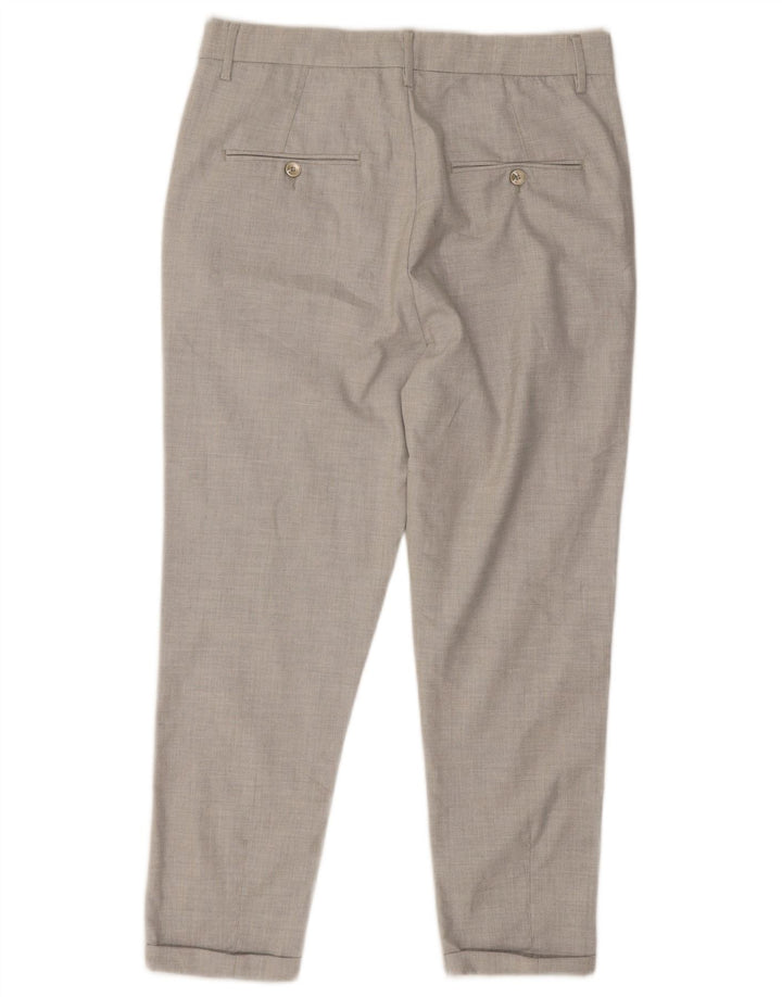 Pantaloni chino pentru bărbați Zara UE 40 Mediu L31 L24 Gri Poliester
