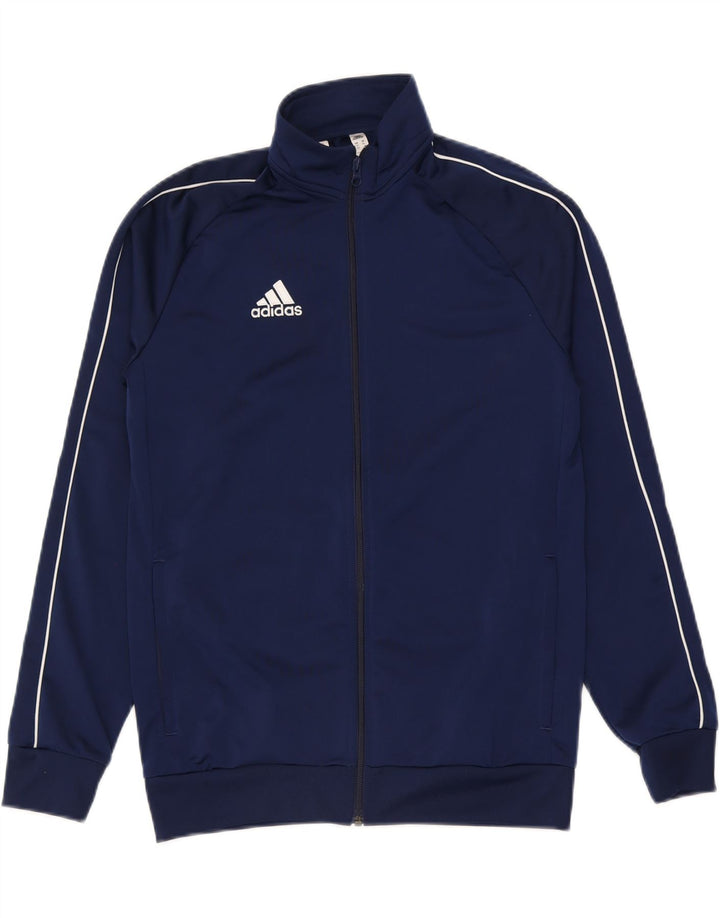 Jachetă de trening pentru băieți Adidas 15-16 ani poliester bleumarin