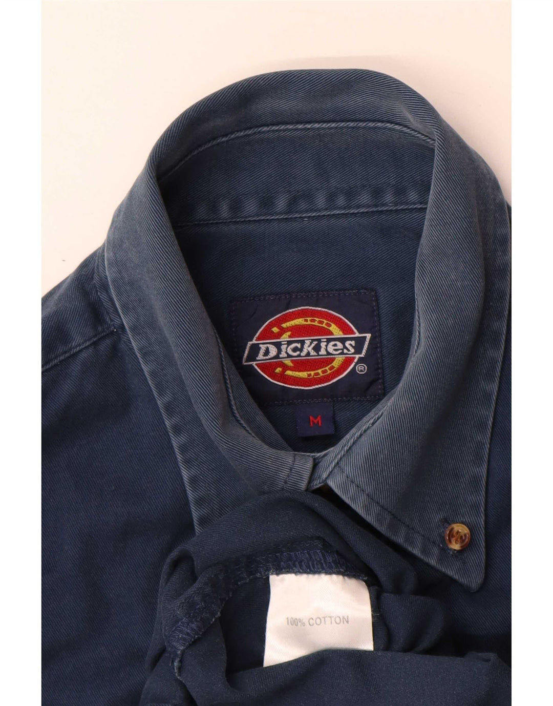 Cămașă pentru bărbați Dickies, bumbac, albastru bleumarin mediu