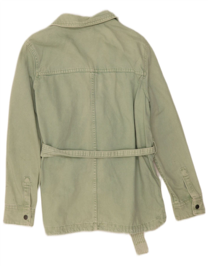 Jachetă de blugi supradimensionată pentru femei Zara UK 6 XS Verde