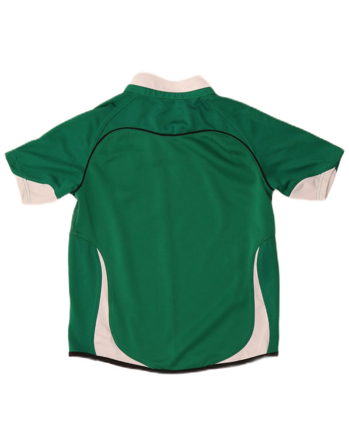 Tricou grafic PUMA IRFU pentru băieți Top 11-12 ani, mare, verde, colorblock