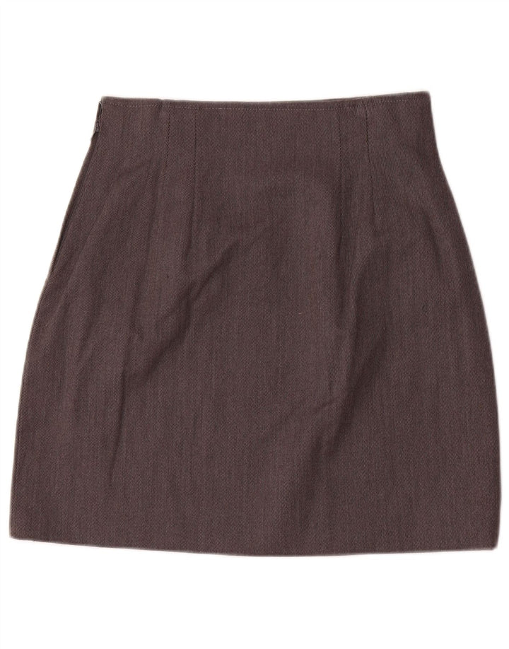 Set fuste vintage pentru femei, 2 nasturi, 2 piese UK 12 Medium W28 Gri cu dungi