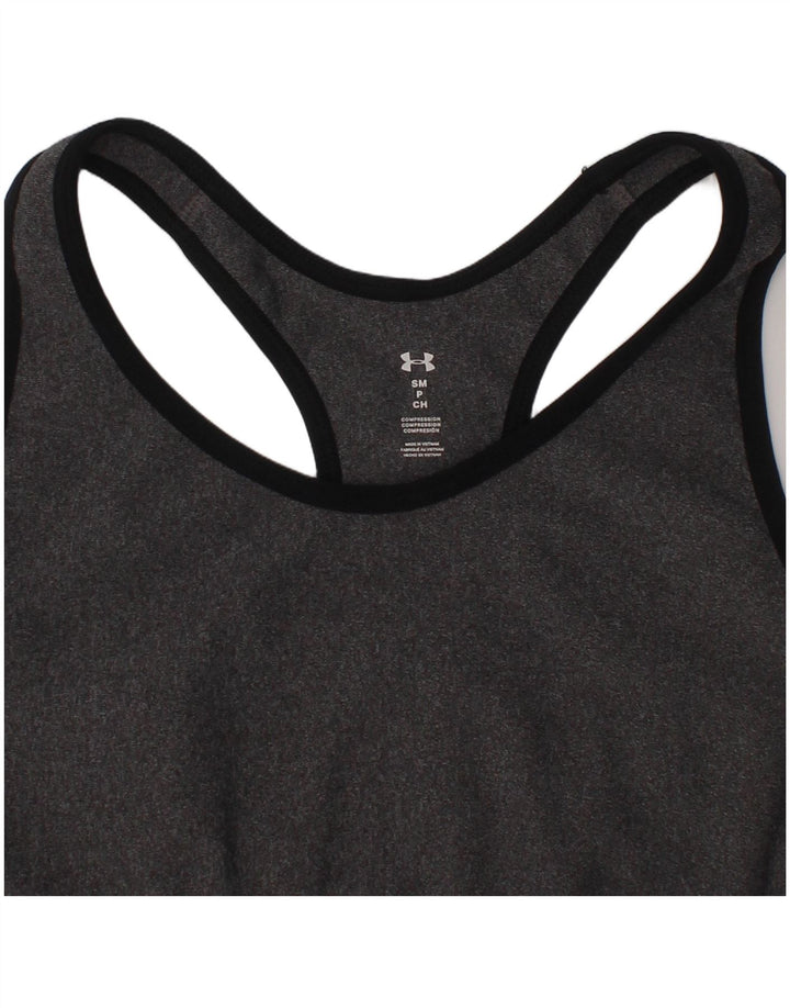 Top cu grafică de compresie Under Armour pentru femei, mic, gri, pete sport
