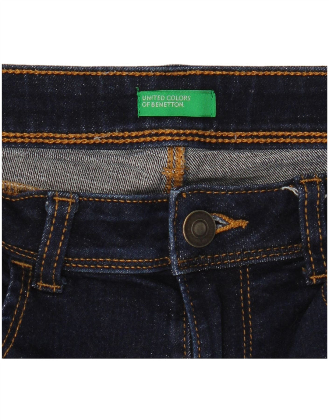 Blugi skinny pentru femei BENETTON W28 L30 poliester bleumarin