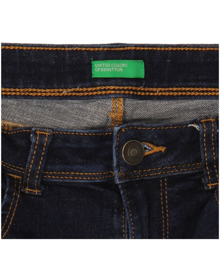 Blugi skinny pentru femei BENETTON W28 L30 poliester bleumarin