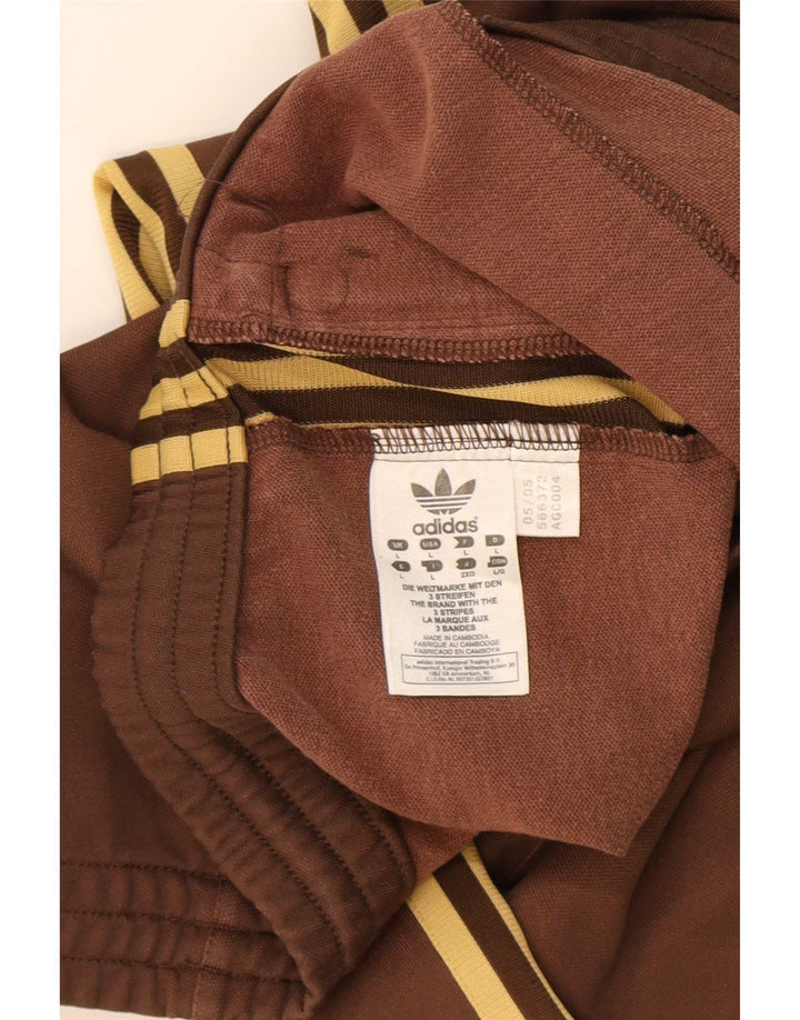 Pantaloni de trening Adidas pentru bărbați, mari, maro, bumbac