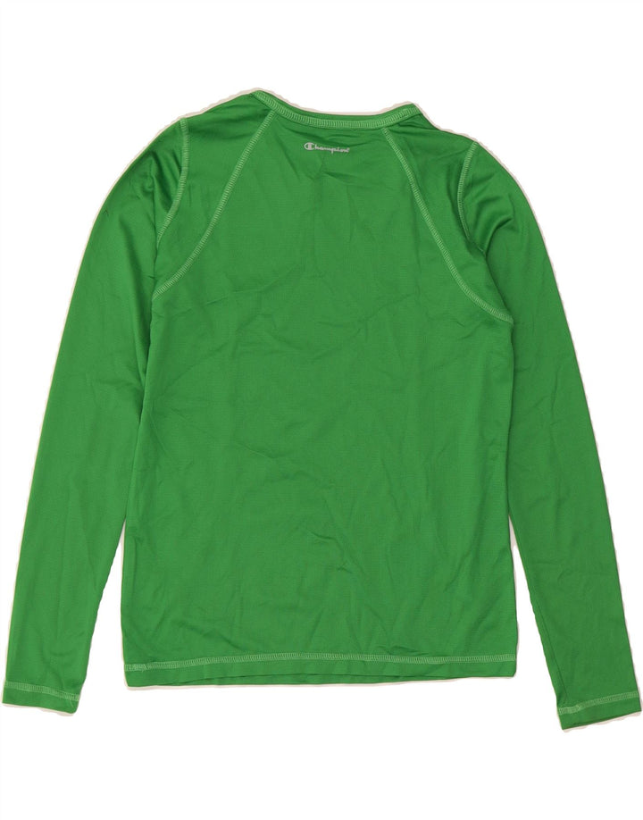 CHAMPION Boys Top Long Sleeve 10-11 Years XS  Green Vintage Champion and Second-Hand Champion from Messina Hembry 