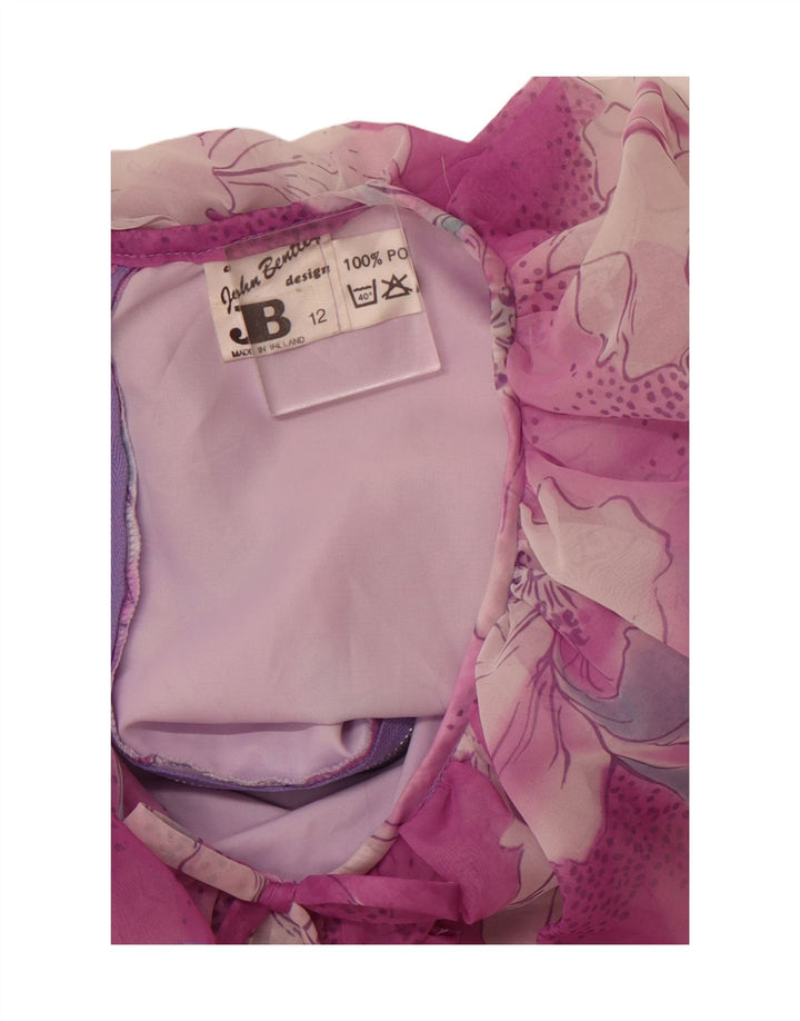 JOHN BENTLEY Rochie Maxi pentru Femei UK 12 Medium Roz Floral Poliester