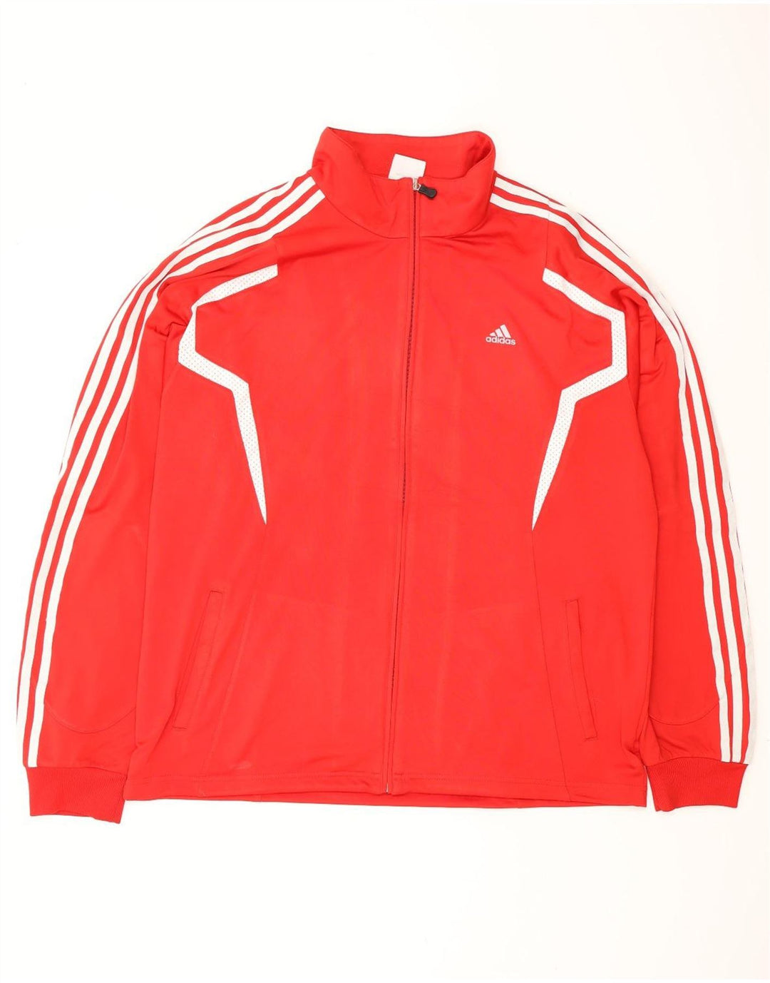 Jachetă de top pentru trening Adidas pentru bărbați, mare, roșu, din poliester