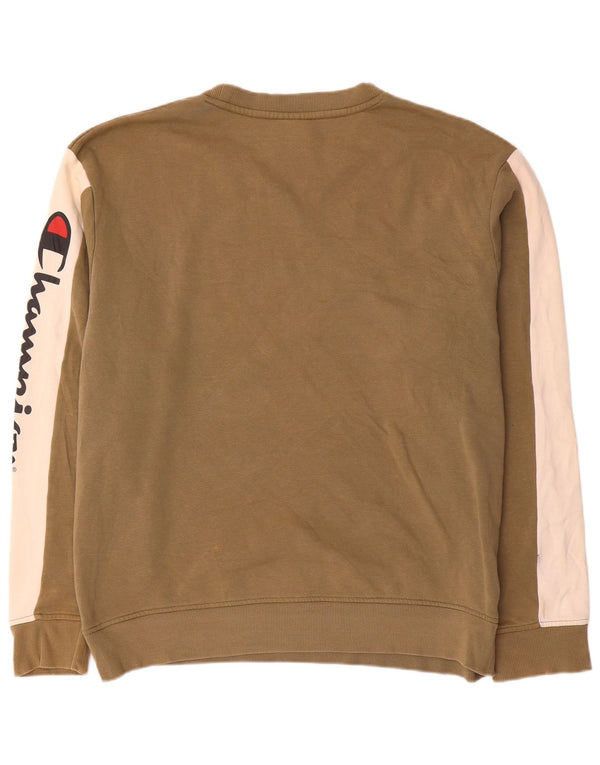 Pulover pentru bărbați Champion, grafic Regular Fit, XL, maro, bloc de culoare