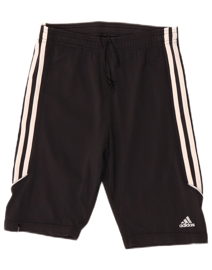 Pantaloni scurți sport Adidas pentru femei UK 12 Medium Black Nylon