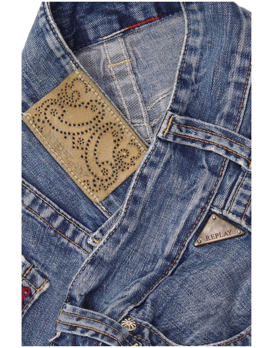 REPLAY Blugi drepti pentru femei Swenf Ani W30 L31 Albastru