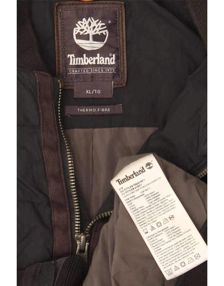 Jachetă căptușită pentru bărbați Timberland UK 42 XL Nylon negru