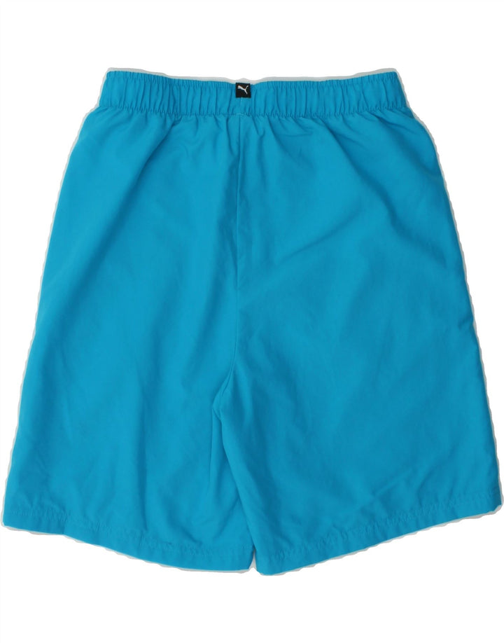 PUMA Boys Graphic Sport Shorts 13-14 Years Blue Nylon Vintage Puma and Second-Hand Puma from Messina Hembry 