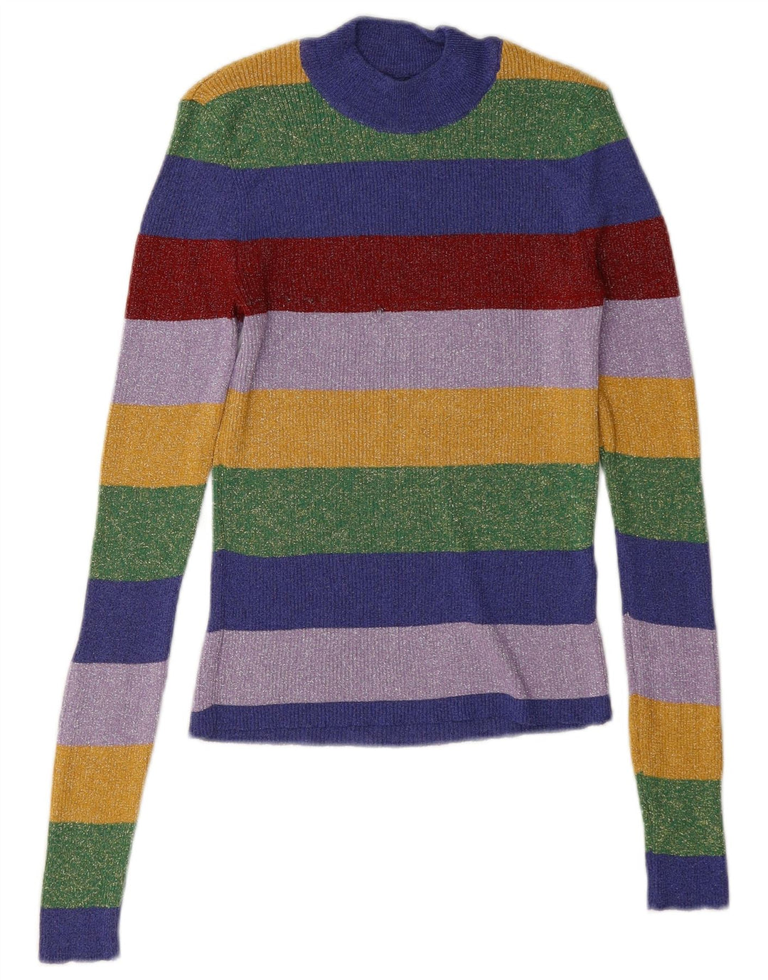 Bluză pentru femei Zara UK 10 Mic, cu dungi multicolore