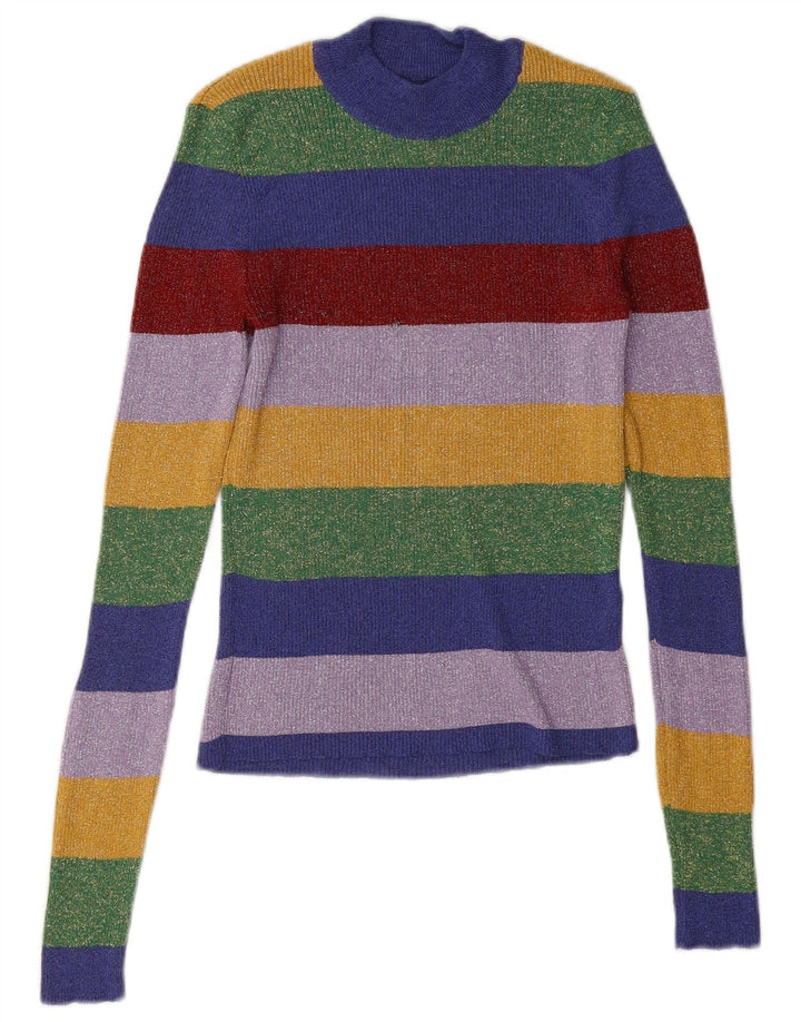 Bluză pentru femei Zara UK 10 Mic, cu dungi multicolore
