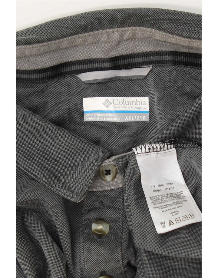 Tricou polo Columbia pentru bărbați 2XL, modal gri