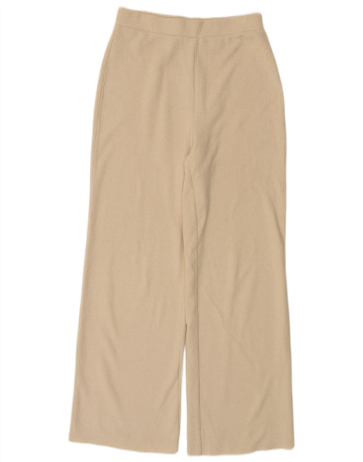 Pantaloni de trening Zara pentru femei UK 12 Medium Bej Poliester