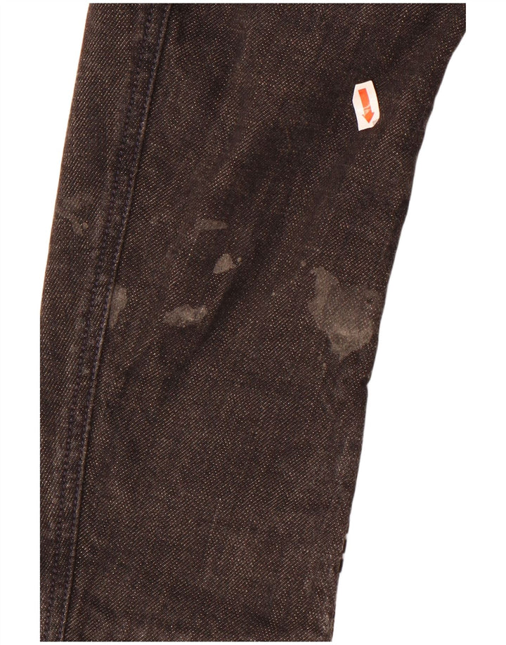 Jachetă pentru bărbați Diesel, din denim, cu 3 nasturi, UK 38, bumbac cu pete negru mediu