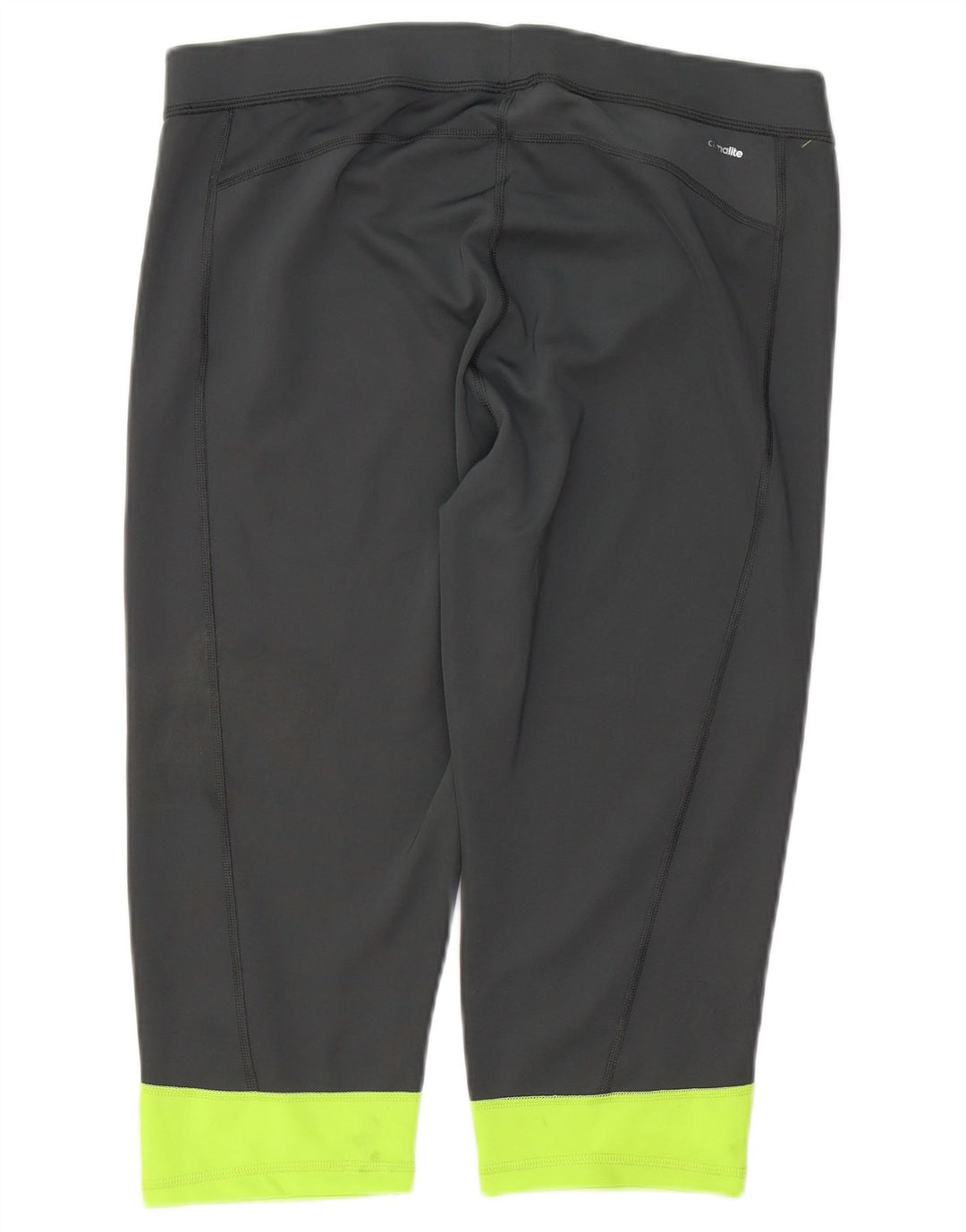 Leggings ADIDAS Climalite Capri pentru femei Marea Britanie 20/22 XL Gri Colorblock