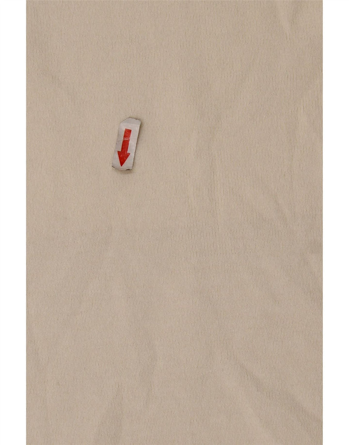 Tricou supradimensionat pentru femei Zara UK 14 Medium Off White Viscose
