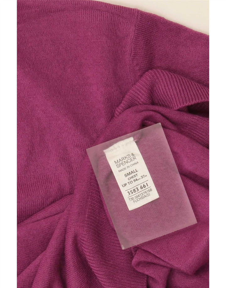 Pulover cu decolteu în V pentru bărbați Marks & Spencer, acrilic maro mic