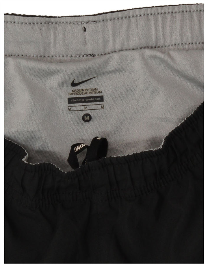 Pantaloni scurți sport Nike pentru bărbați, negru mediu, poliester color block