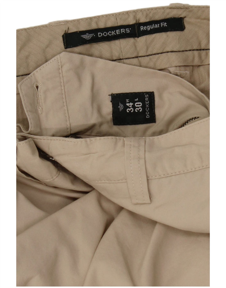 Pantaloni chino pentru bărbați Dockers, cu ajustare normală, L34 L30, bej