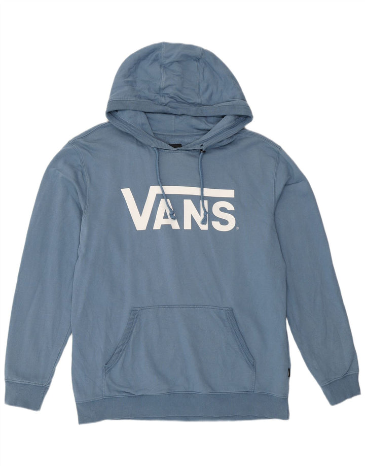 Pulover cu glugă grafic pentru bărbați Vans, mare, albastru, bumbac