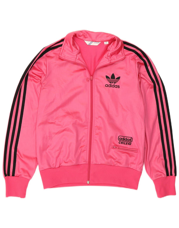 Jachetă de top de trening pentru femei Chile 62 Graphic Adidas UK 14 Roz mediu