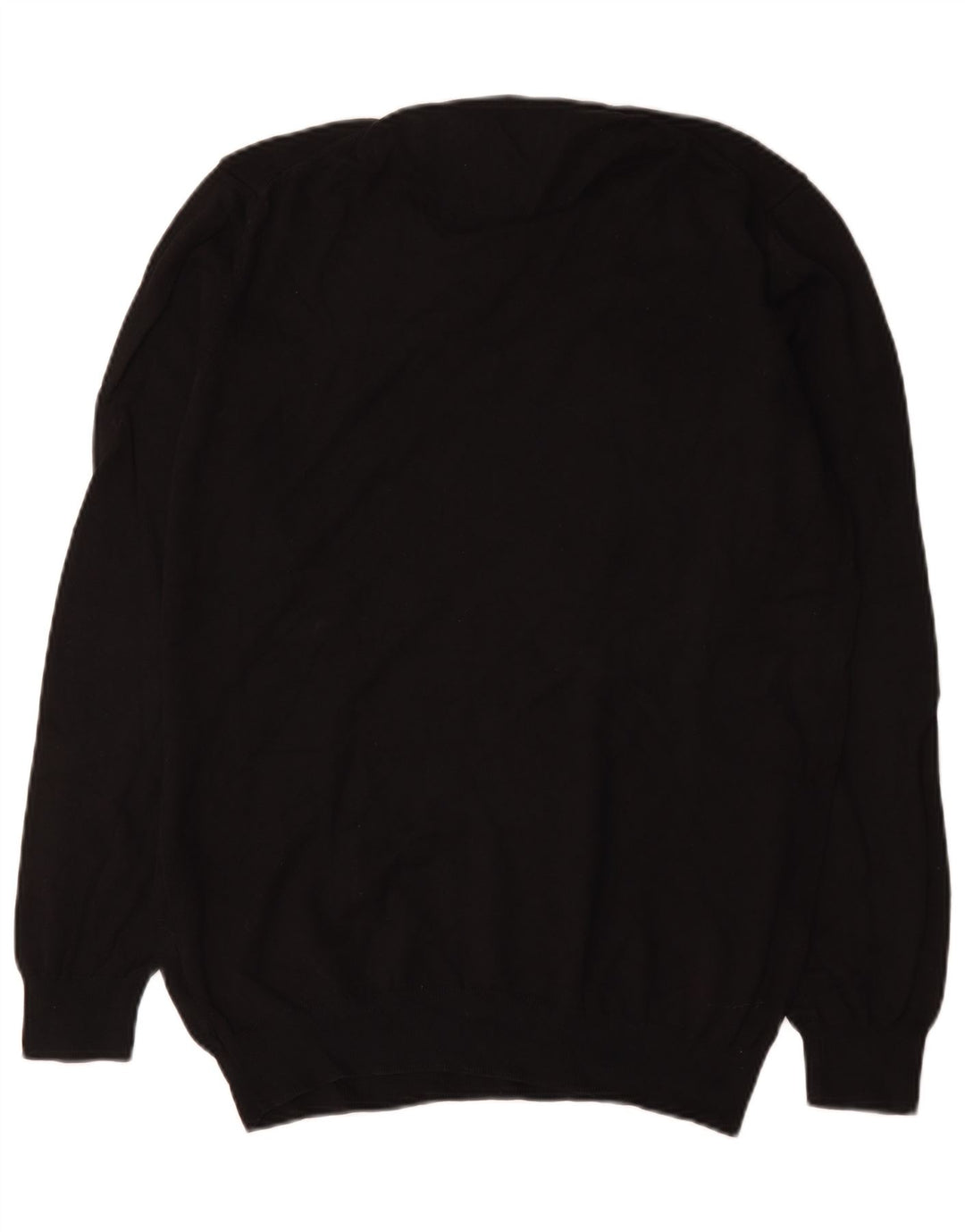 Pulover pentru bărbați Zara, cu gât crew, XL, bumbac negru