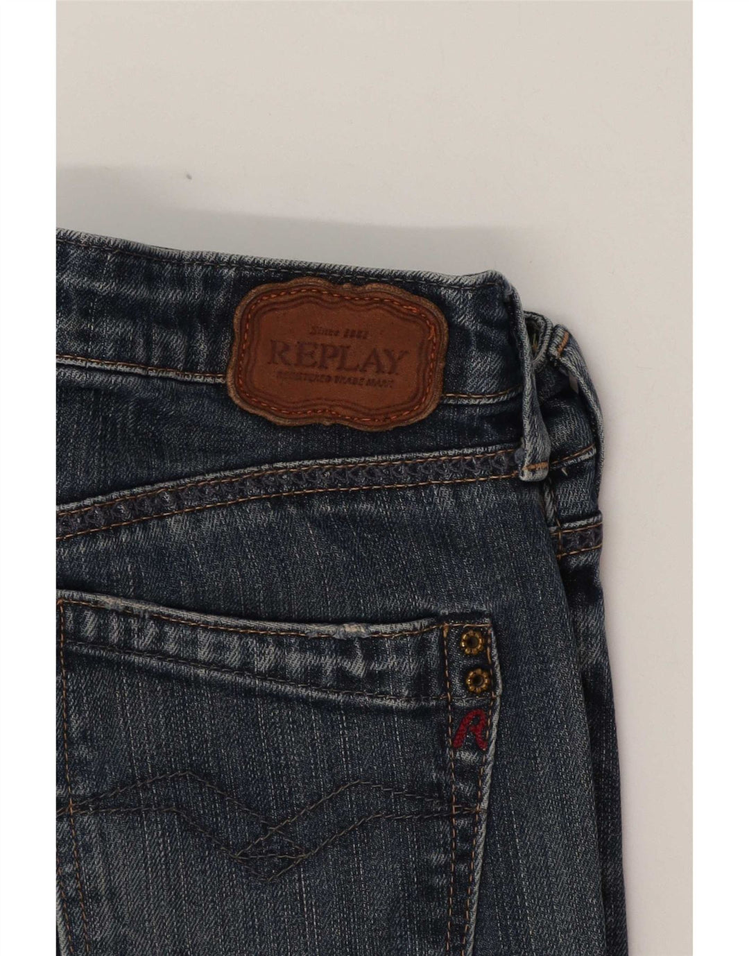 Replay blugi slim pentru femei W29 L31 albastru