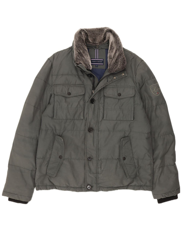 Jachetă căptușită pentru bărbați Tommy Hilfiger UK 42 XL Poliamidă verde