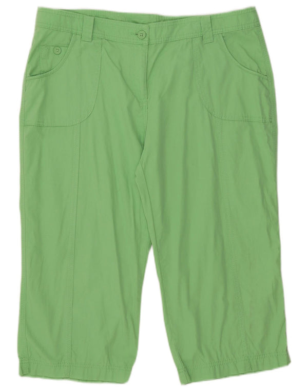 Bermude pentru femei Marks & Spencer UK 18 XL W38 Bumbac verde