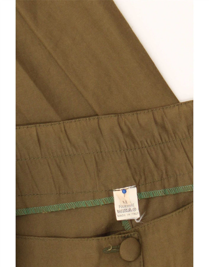 Fusta evazată pentru femei Vintage Medium W30 Kaki Poliester