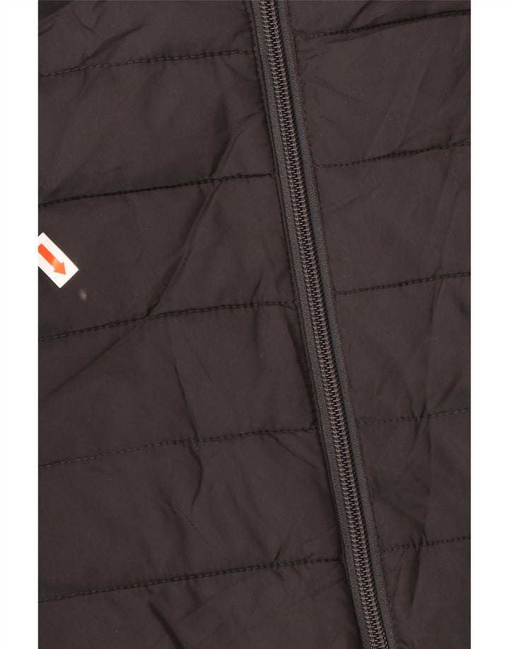 Jachetă căptușită cu glugă QUIKSILVER pentru băieți 13-14 ani, mare, neagră