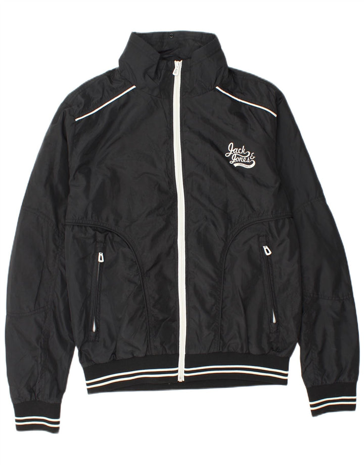 Jack & Jones Bomber Jacket pentru bărbați UK 40 Poliester negru mare
