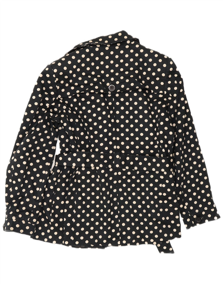 Jachetă pentru femei John Lewis, cu 3 nasturi, UK 16 mare, bumbac cu buline negru