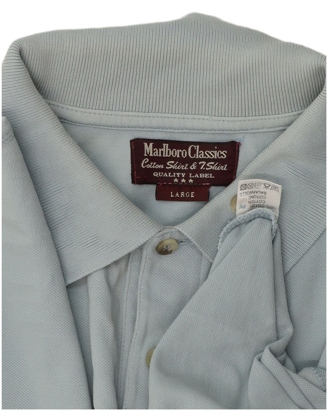 Tricou polo Marlboro Classics pentru bărbați, mare, albastru, bumbac