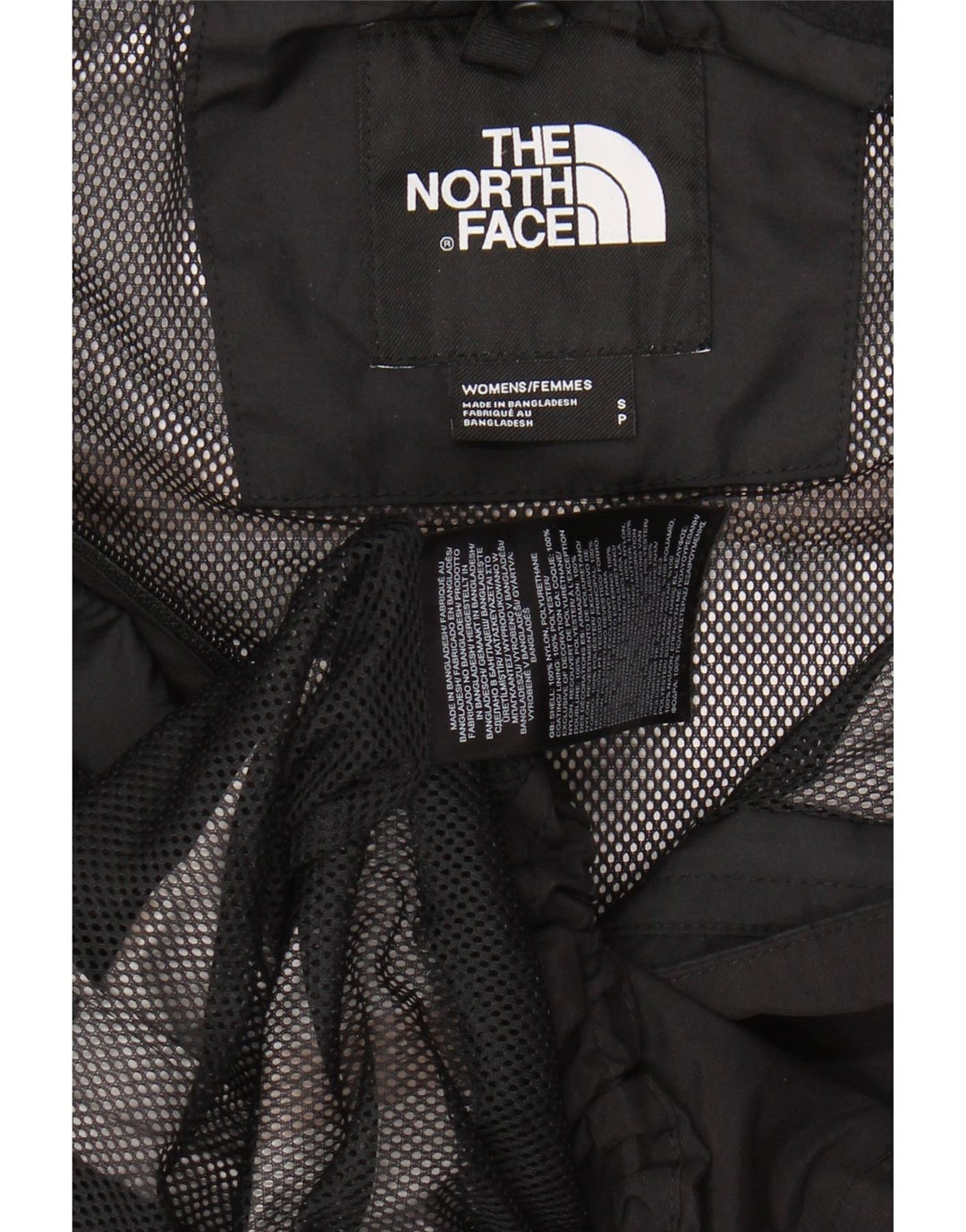 The NORTH FACE Jachetă de ploaie cu glugă pentru femei UK 10 Small Black Nylon