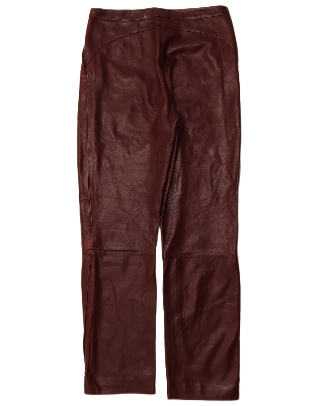 Pantaloni drepti pentru femei ESCADA EU 38 Medium W32 L31 Maroon Leather