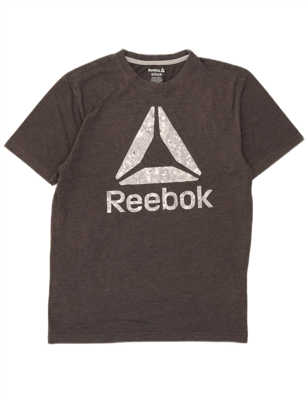 Tricou grafic Reebok pentru bărbați Top mic, gri, bumbac