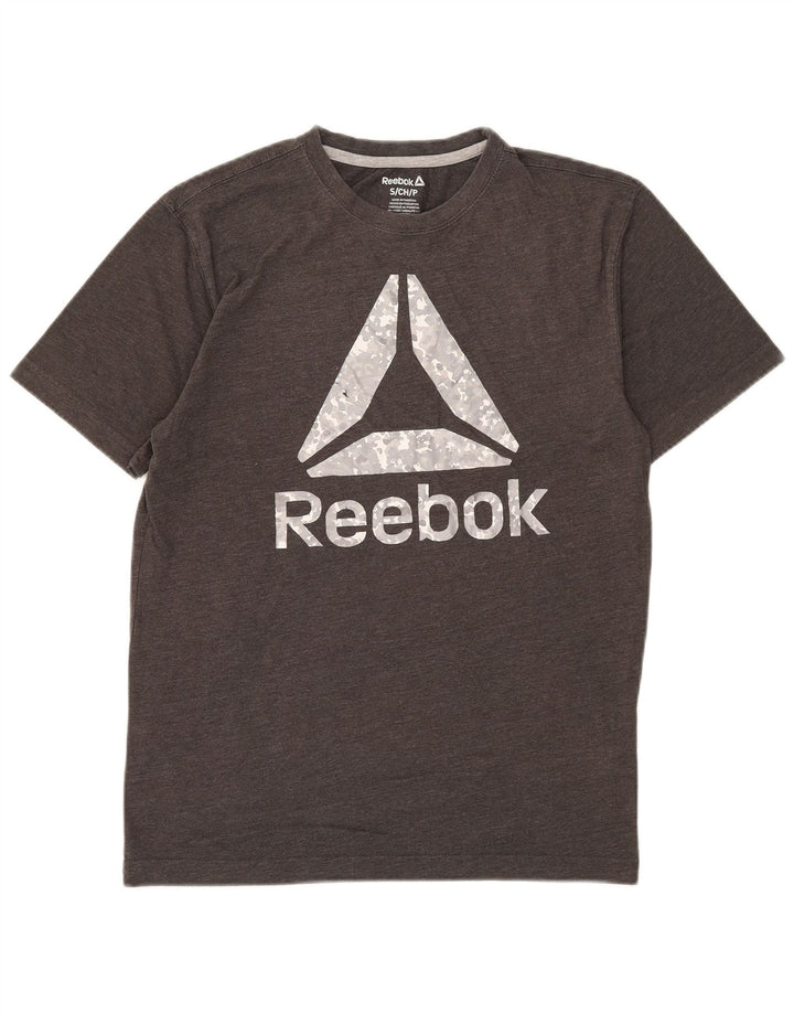 Tricou grafic Reebok pentru bărbați Top mic, gri, bumbac