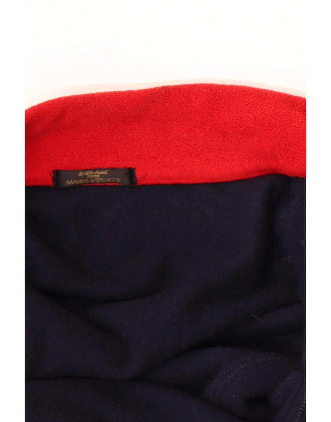 Jachetă fleece pentru bărbați Marks & Spencer UK 36 Mic albastru marin colorblock